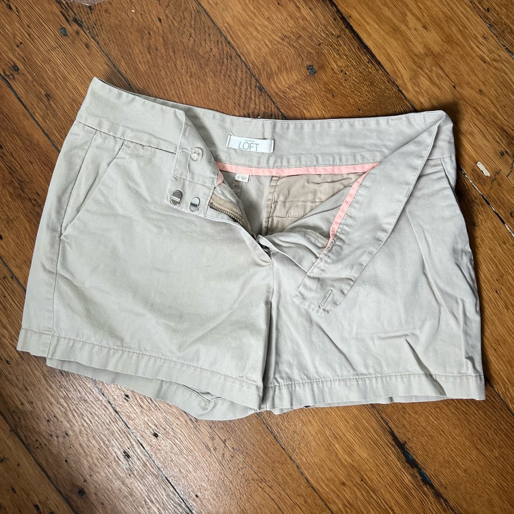 LOFT khaki shorts